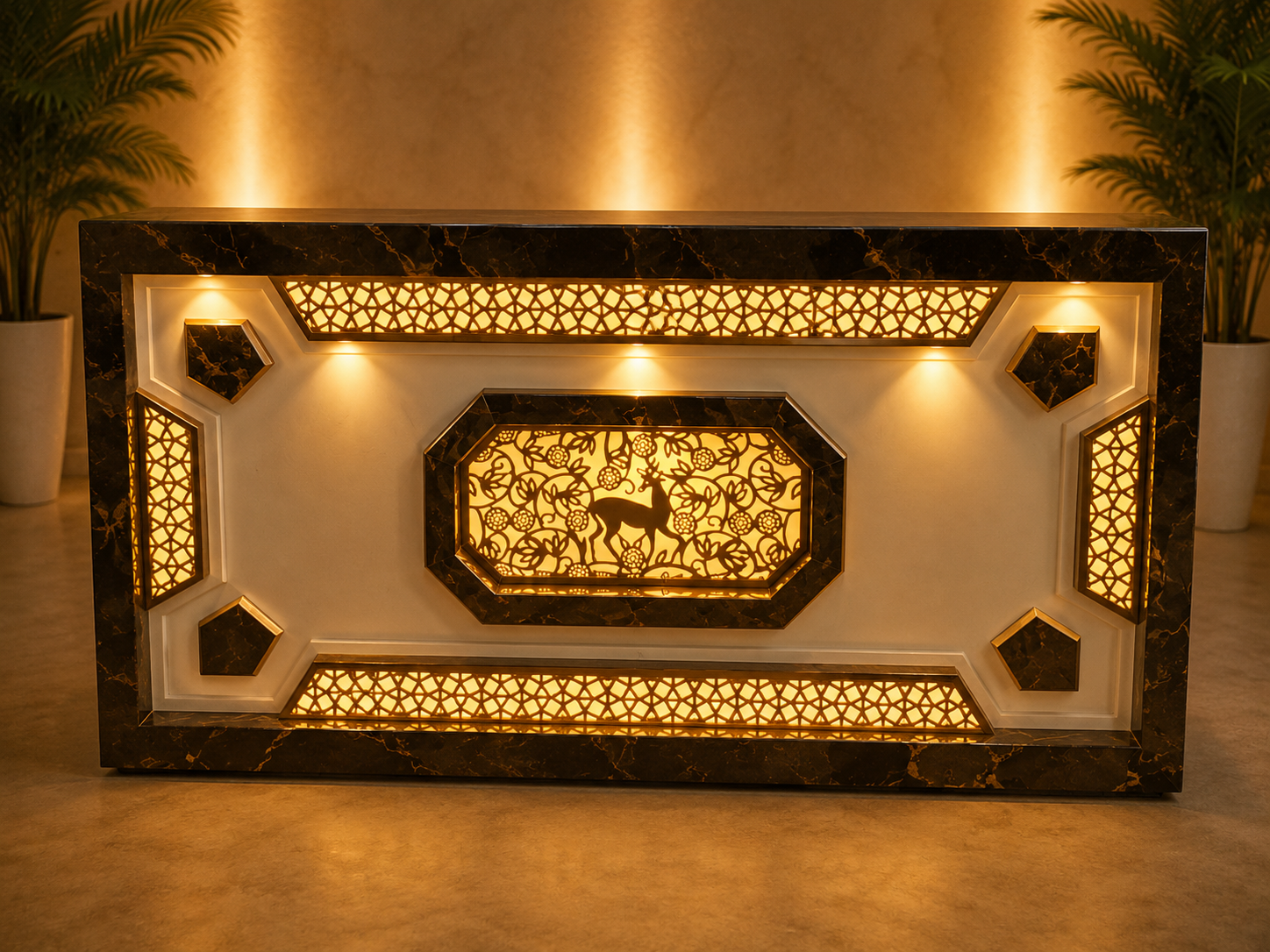 ROSE GOLD DEAR LED TABLE 5/3